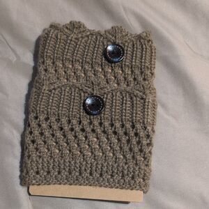 Cozy Knit Leg Warmers with Buttons